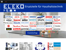 Tablet Screenshot of eleko.de